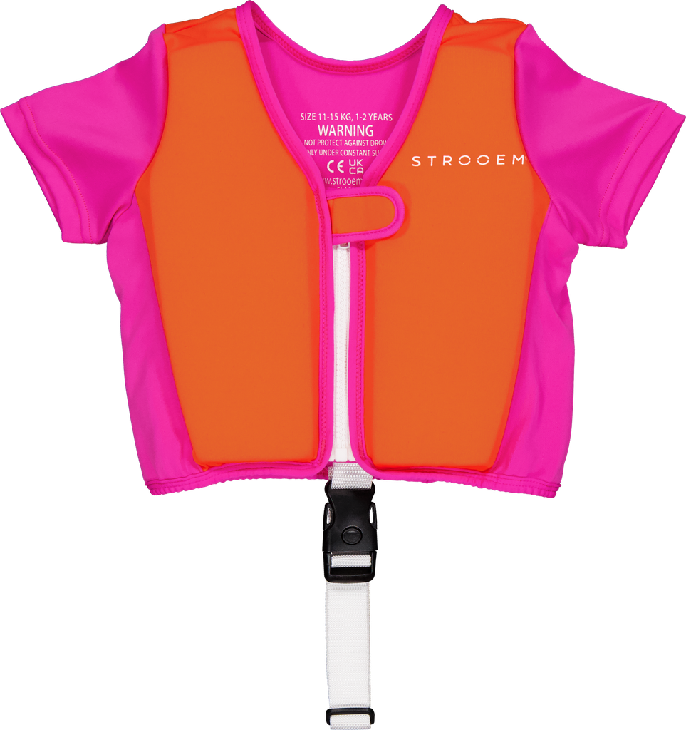 Swim Vest Orange/Pink 1-2 years 11-15 kg