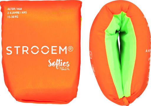 [200321-OL] New sustainable Softies Foam Swim Armbands Orange-Lime                              2-6 year, 15-30 kg